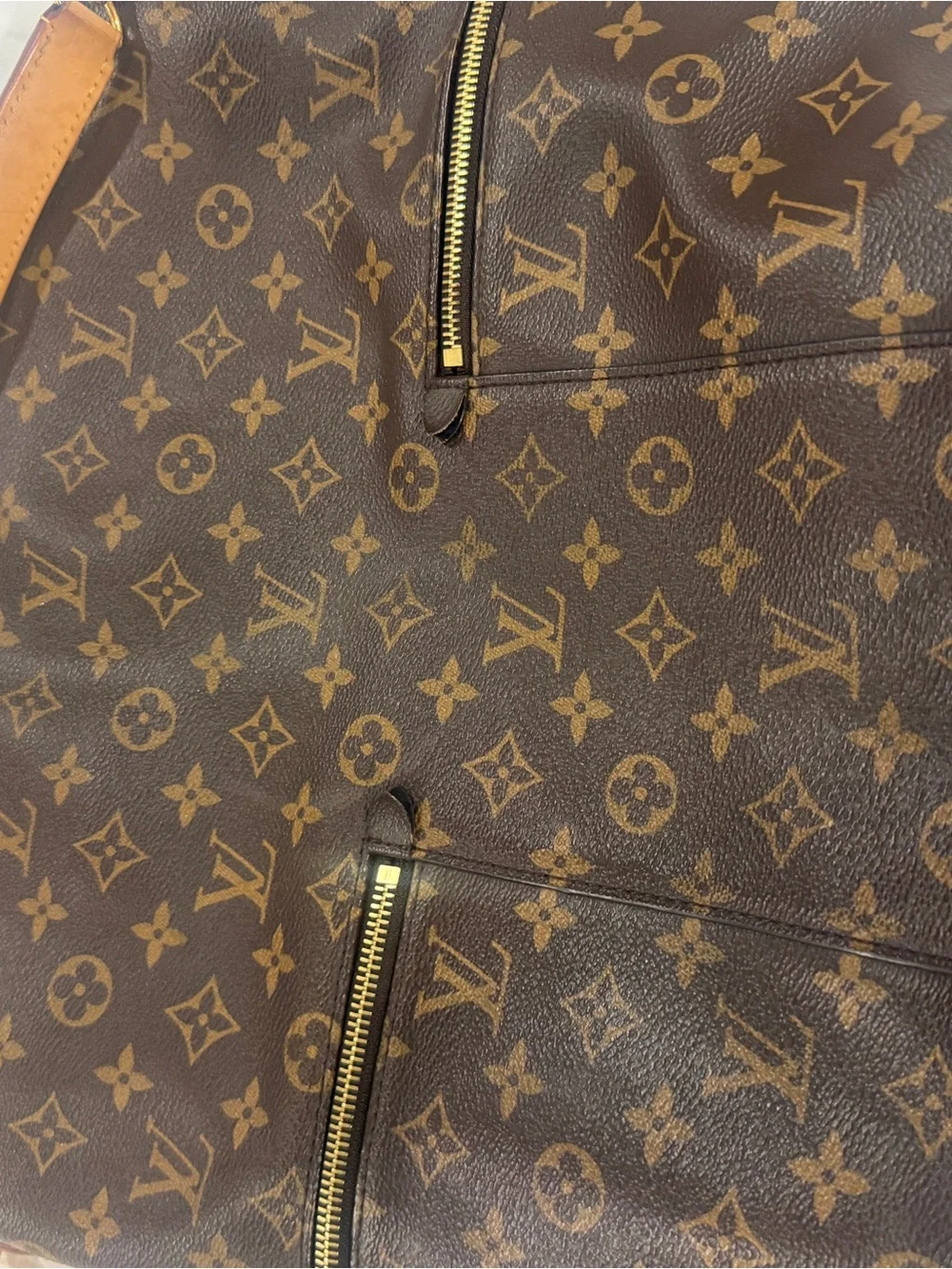 Louis Vuitton Millie  Brown Monogram Canvas Hobo Shoulder Bag